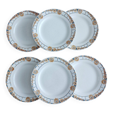 Set of 6 Ceranord dinner plates