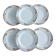 Set of 6 Ceranord dinner plates