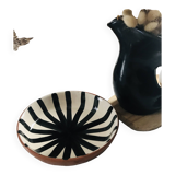 Morocco striped ceramic dish