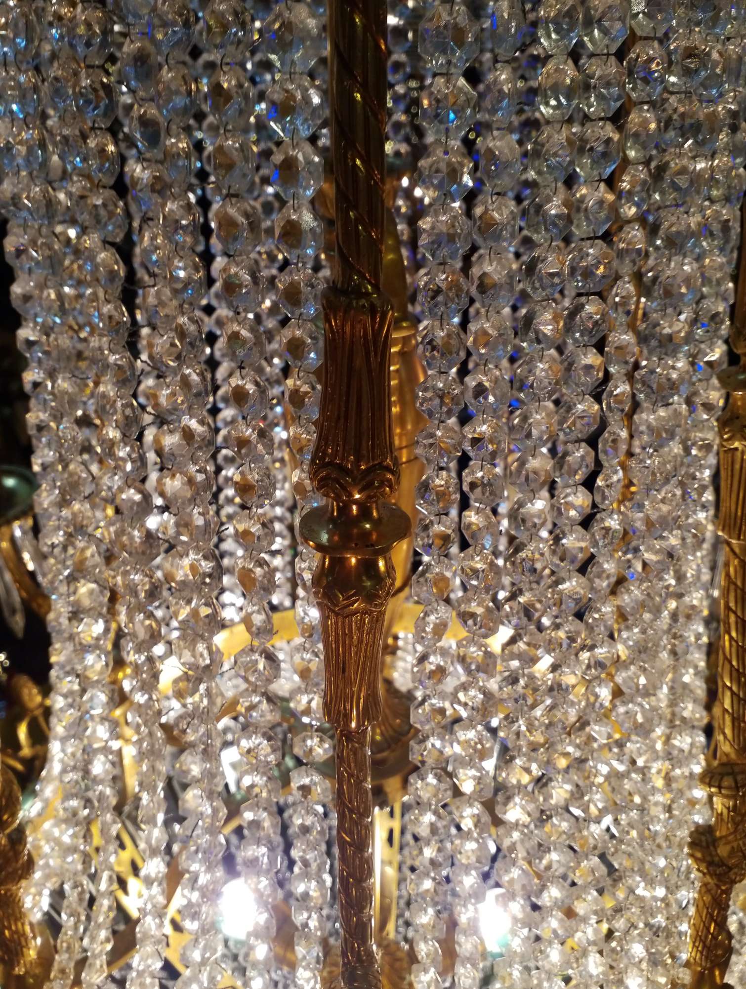 Chandelier with tassels