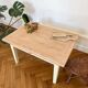 Yellow solid wood coffee table