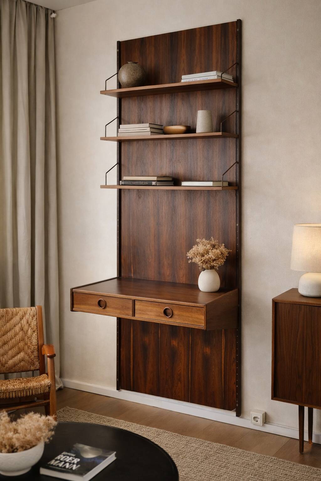 Danish wall library in rosewood – Thygesen & Sørensen - 1960
