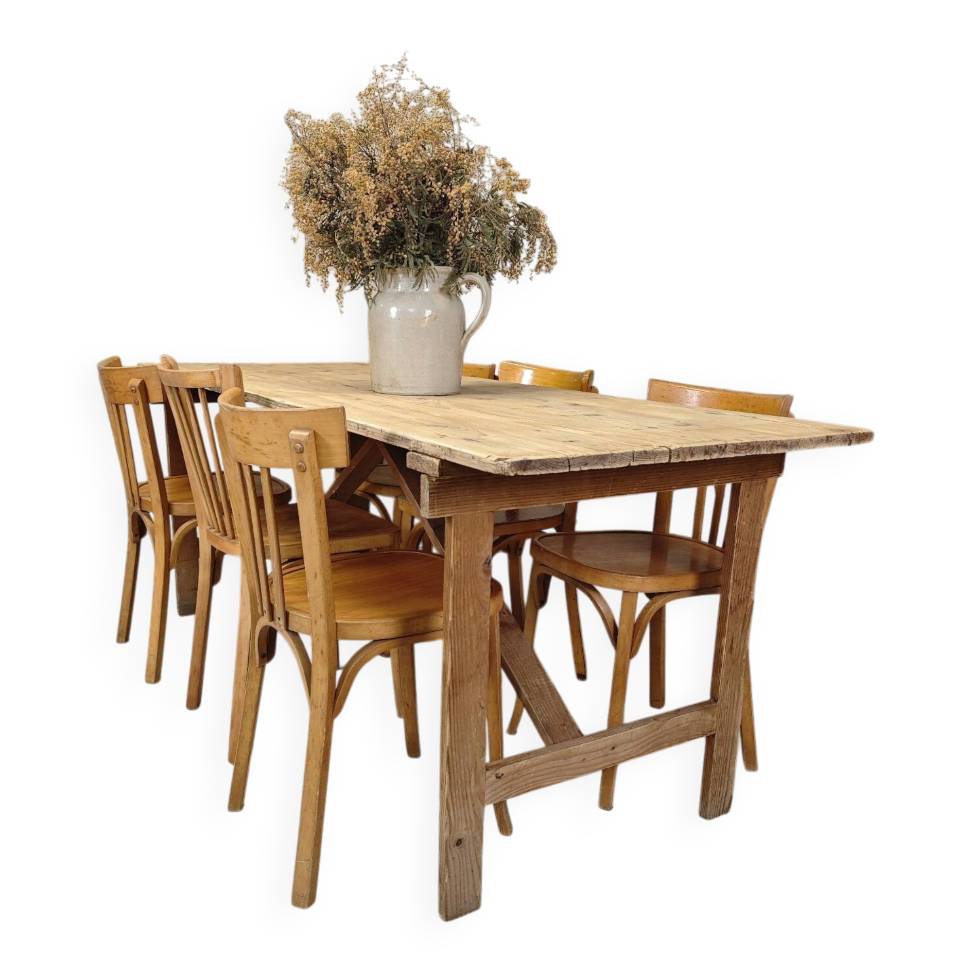 Pine garden table
