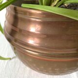 Cache pot en cuivre martelé Villedieu