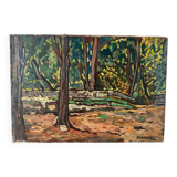 Forest landscape signed 1964