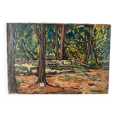 Forest landscape signed 1964