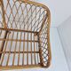 Mid-Century Italian Rattan & Bamboo Settee, ca. 1970