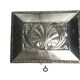 Silver-plated metal jewellery box with shell decoration, Kayser, 20th century.