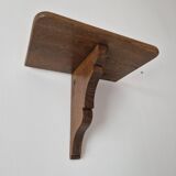 Wall shelf in wood T-console