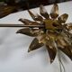 Brass flower wall light from the 1970s.
