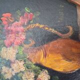 Duo of paintings "bouquet of flowers"