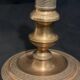 Pair of large 19th-century guilloché brass candlesticks - Louis XVI / Napoleon