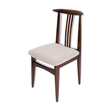Mid-Century Chair in Boucle and Beech by M. Zielinski, Europe, 1960s