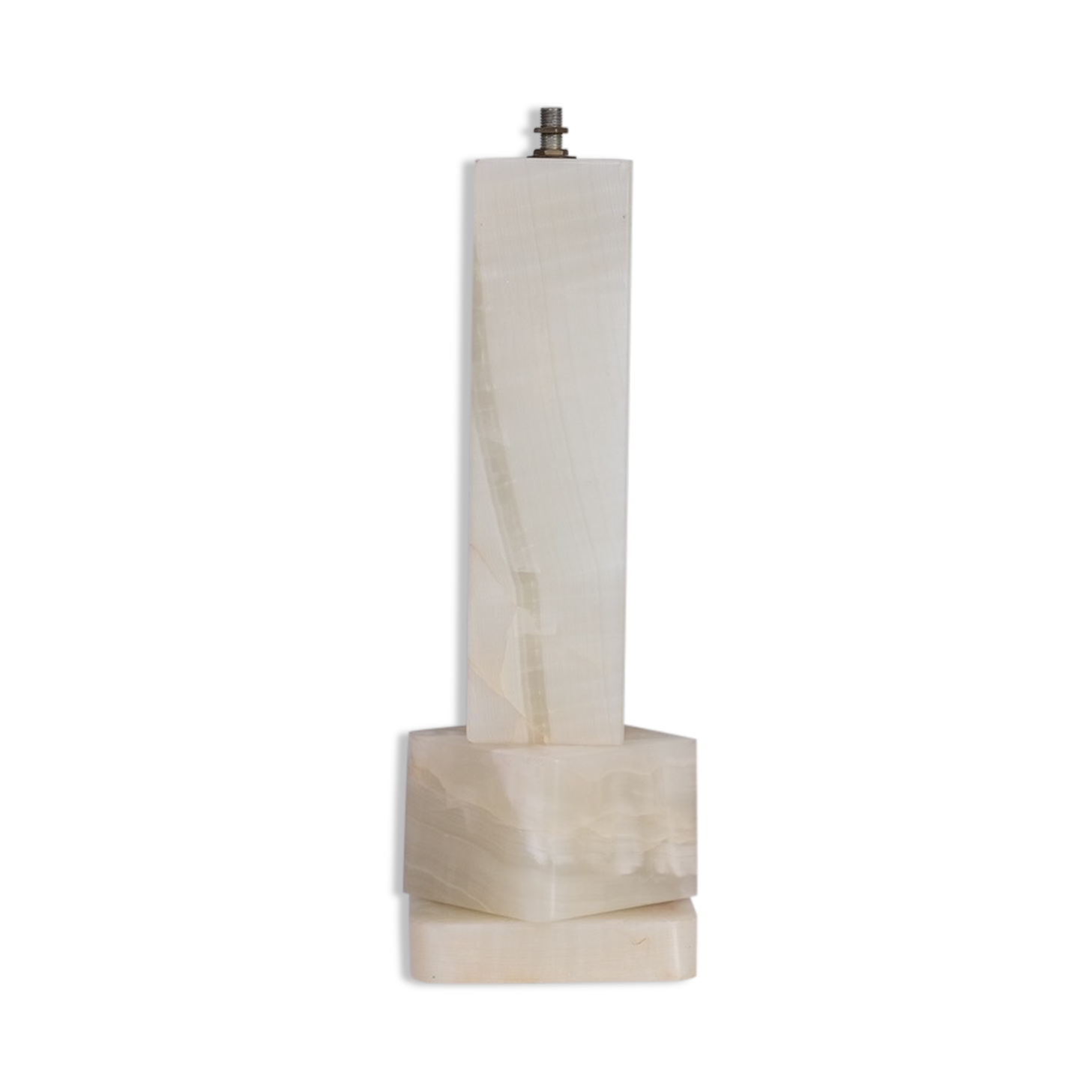 Onyx french mid-century table lamp