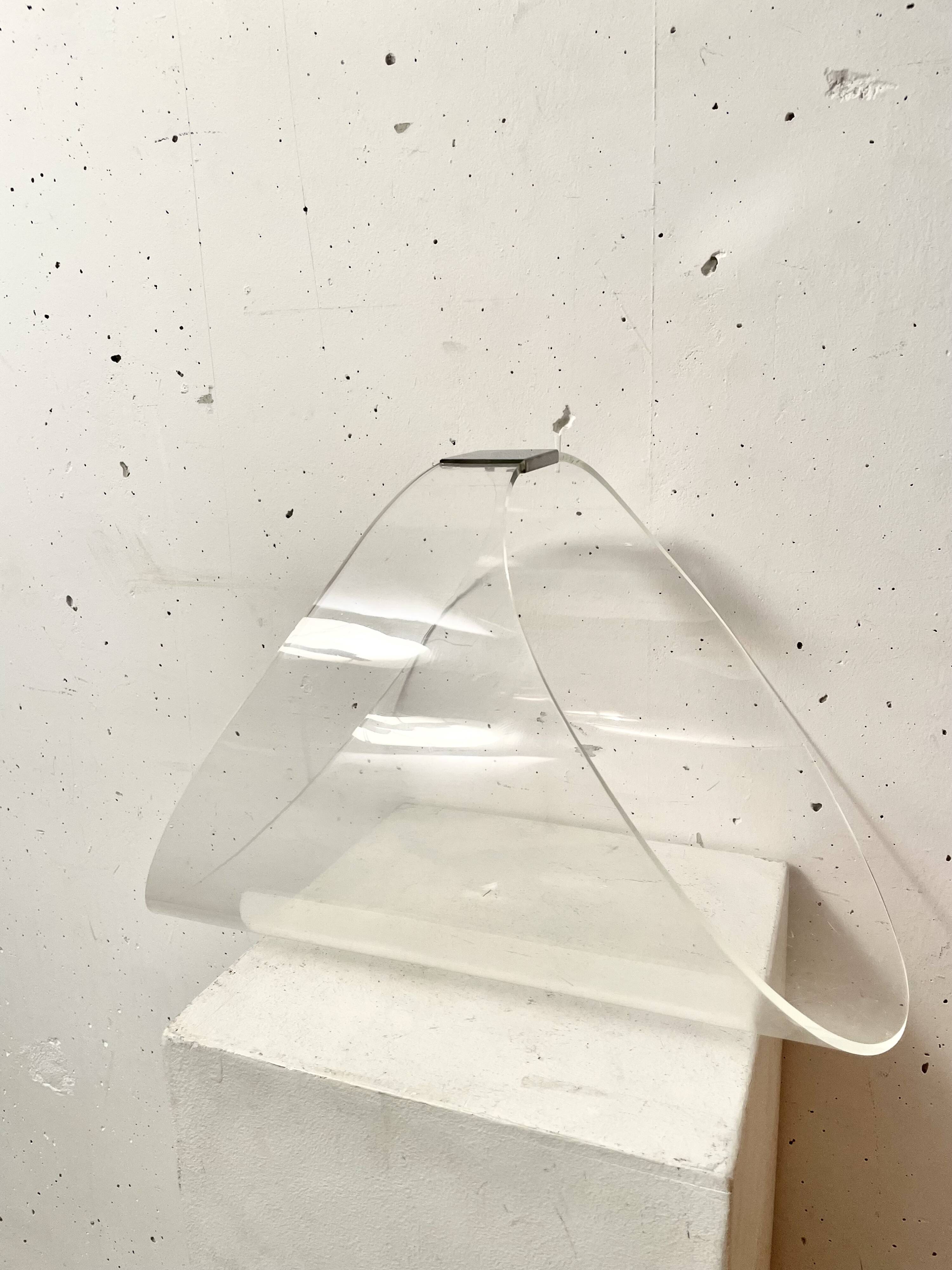 Plexiglas magazine rack 1970