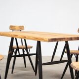 Pirrka table and chairs by Imari Tapiovaara for Laakan Puu