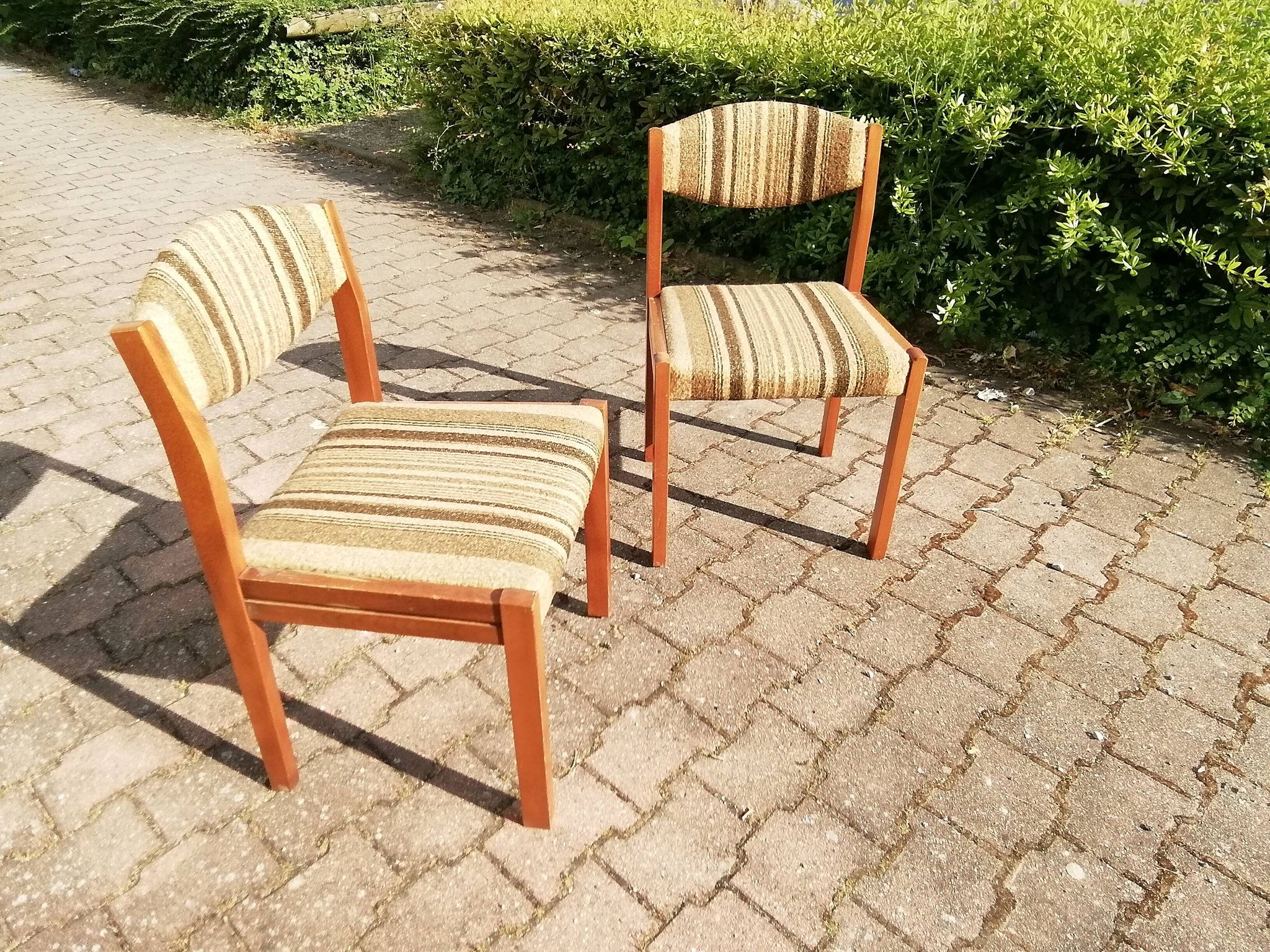 Vintage beech chairs - batch of 2