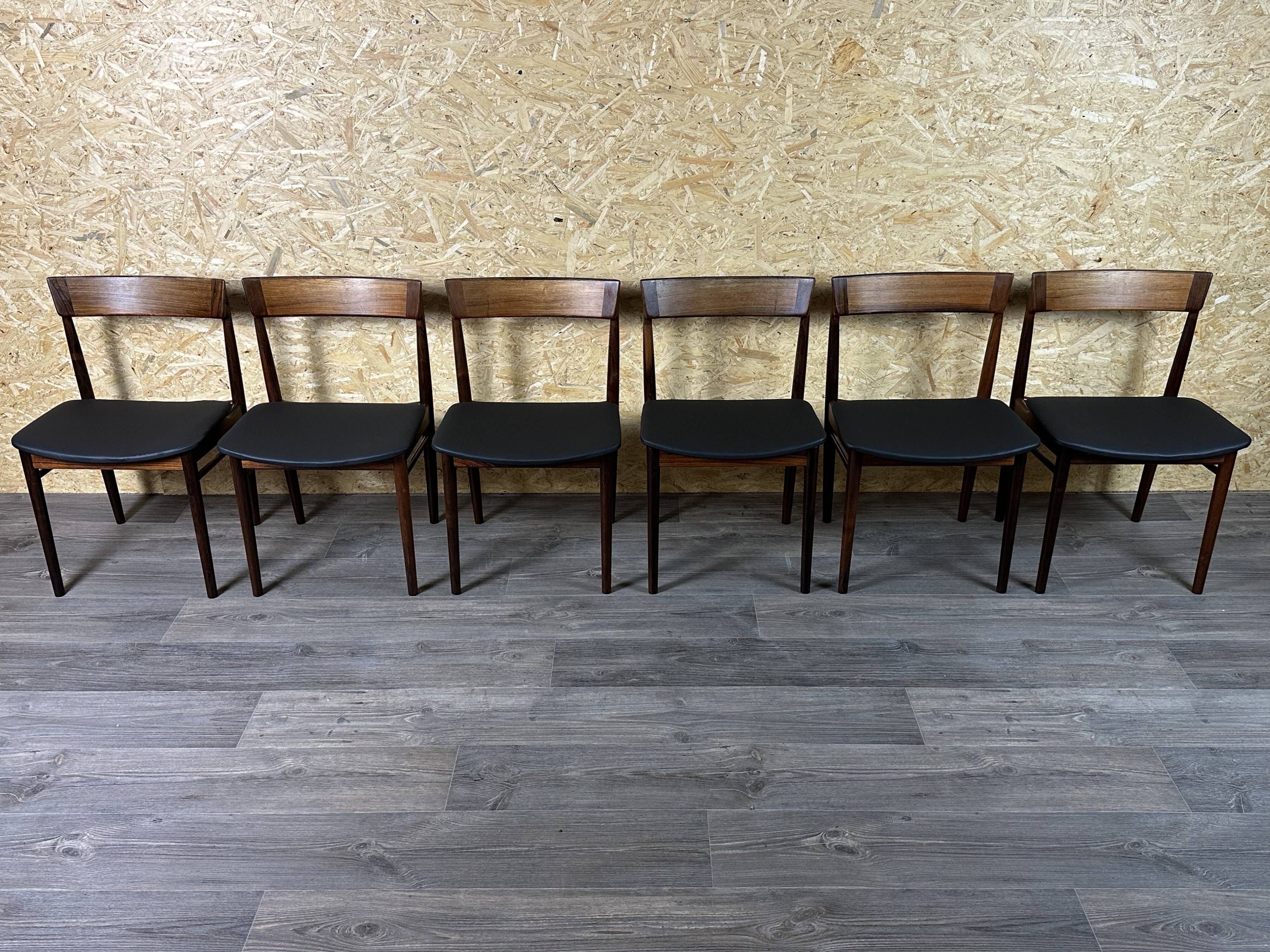 Set of 6 Henry Rosengren Hansen Model 39 Dining Chairs Rosewood