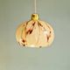 Trio of Art Deco pendant lights in marbled opaline glass, 1920s-30s