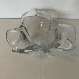 Leaf-shaped table centre of lorraine 20th century crystalry