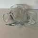 Leaf-shaped table centre of lorraine 20th century crystalry