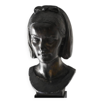 Gabriel Rispal, Bust of a Young Woman (circa 1960)