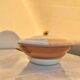 Antique Limoges porcelain soup tureen with two decorations.