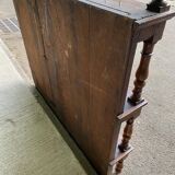 19th-century vintage oak bookshelf.