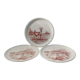 Lot de 3 assiettes plates dépareillées