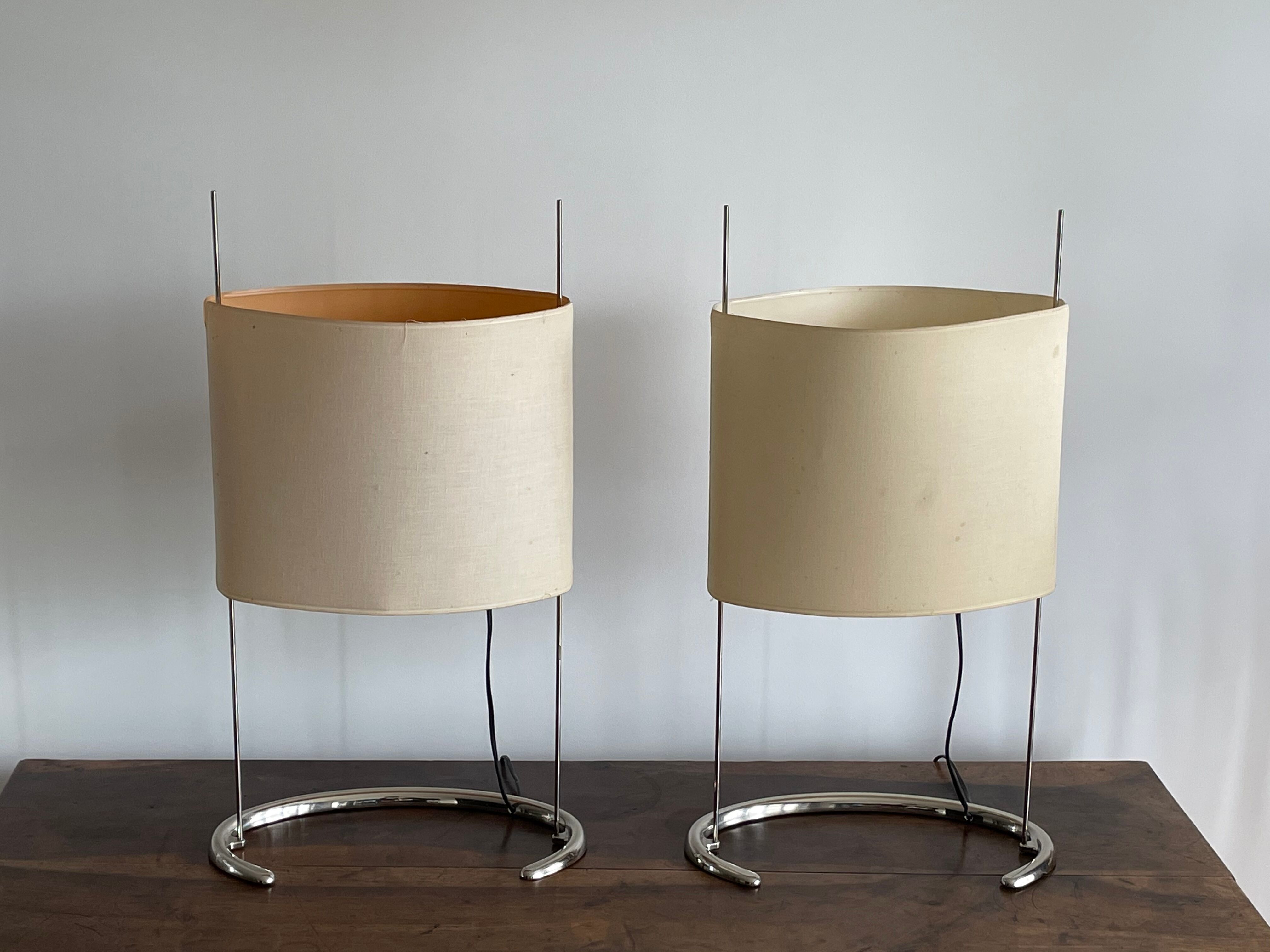 Pair of large "Gala" lamps by Paolo Rizzato, 1970s
