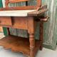 Wood and marble washstand – late 19th century