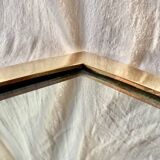 Vintage asymmetrical mirror in gilded brass
