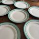 10 vintage flat plates Amanda Ceranord France