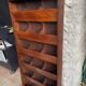 Old vintage wooden letter rack