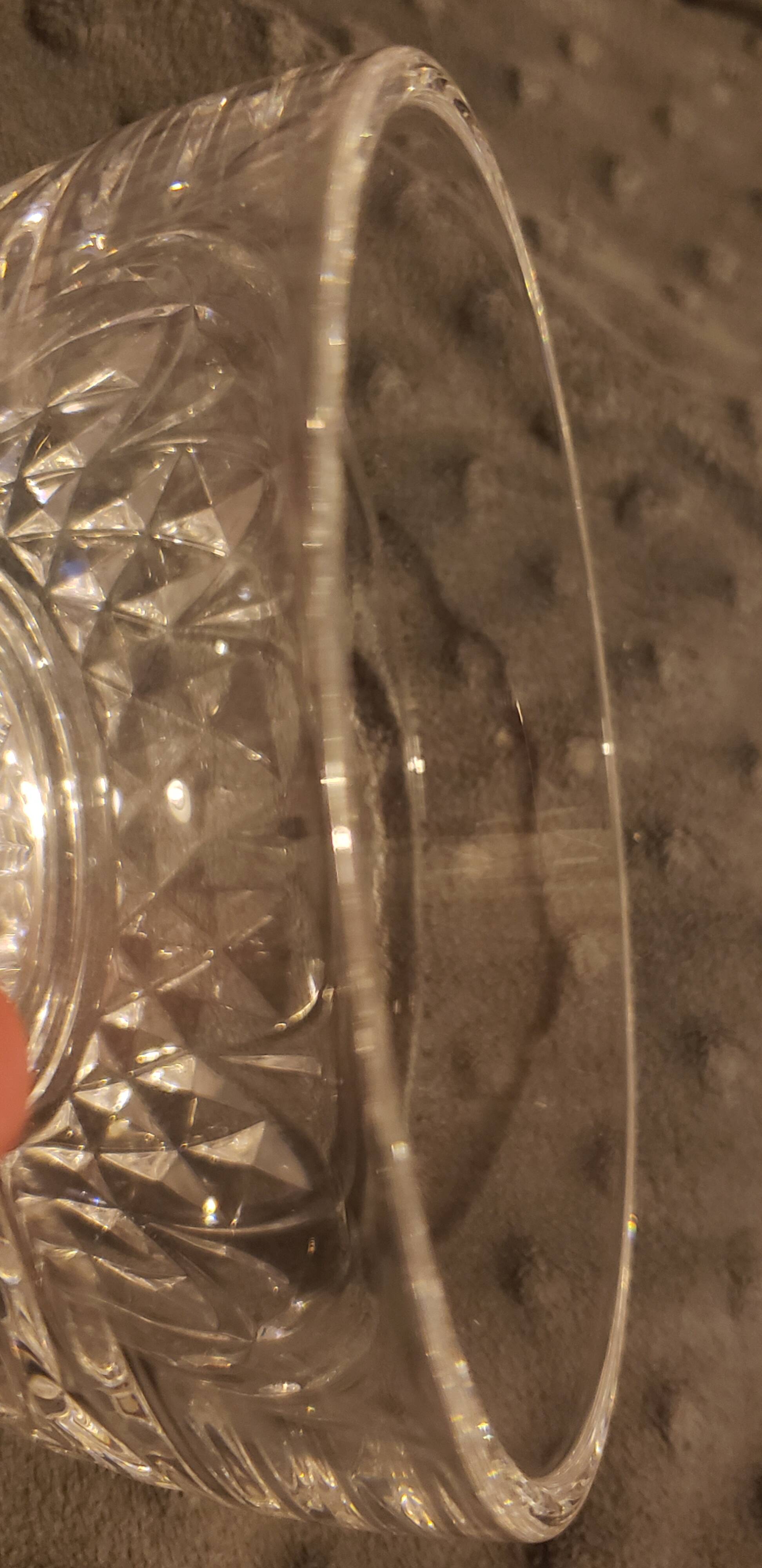 Crystal d'Arques candy dish egg