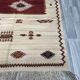 Handwoven Moroccan rug, tribal rug, Kilim rug from the Taznakht tribe.