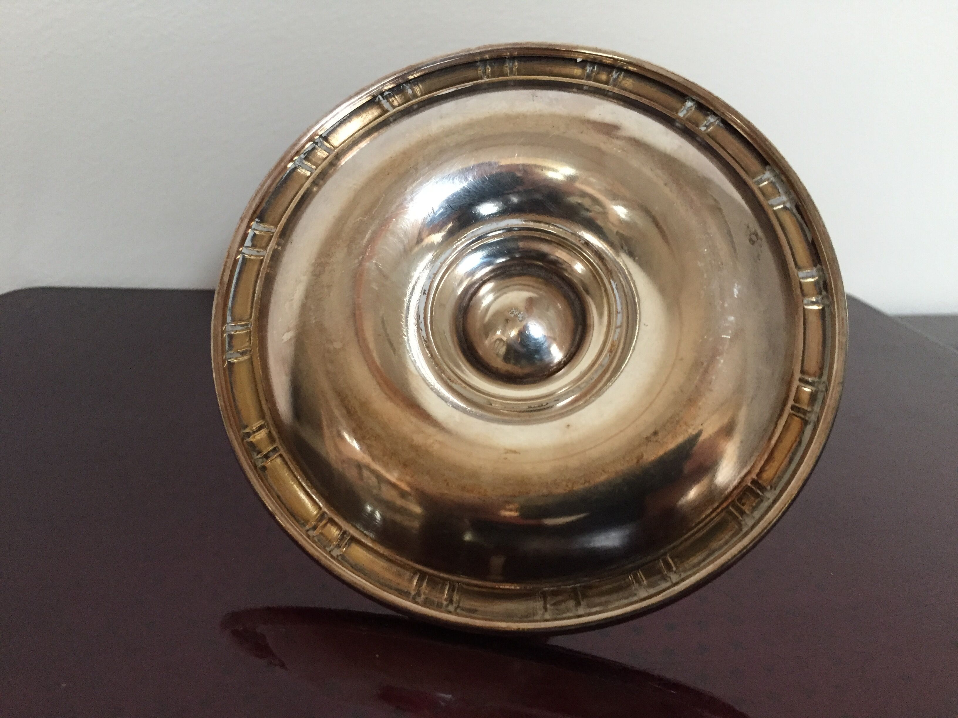 Silver metal egg cup