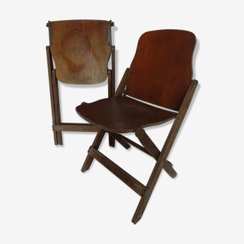 Pair of folding chairs US Army WWII