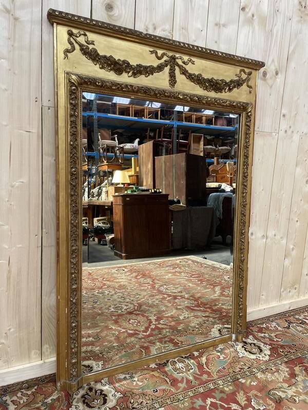Miroir - Trumeau style Louis XVI époque  Napoléon III