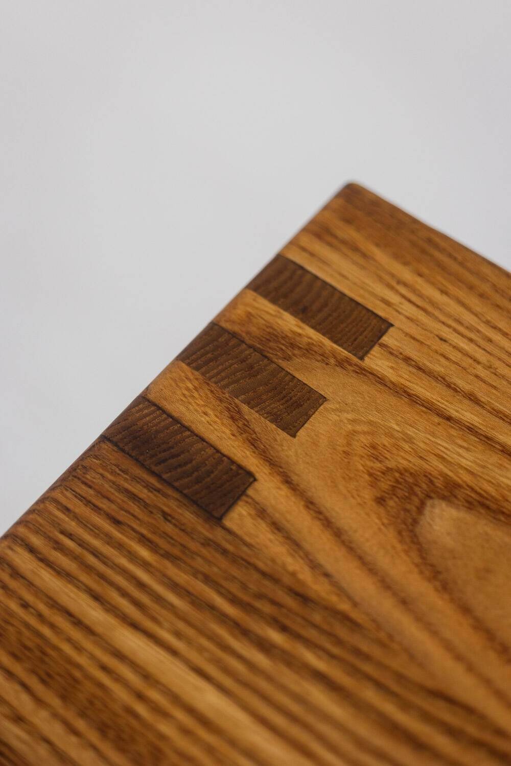 Pierre Chapo. Low chest of drawers in blond elm. Circa 1970.