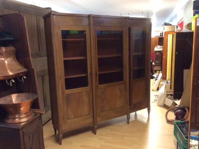 Library 3 glass doors