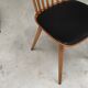 Lot de 4 chaises Baumann Menuet pieds compas skaï noir