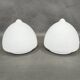 Pair of Czech Opaline Glass Sculptural Table Lamps, 1970s