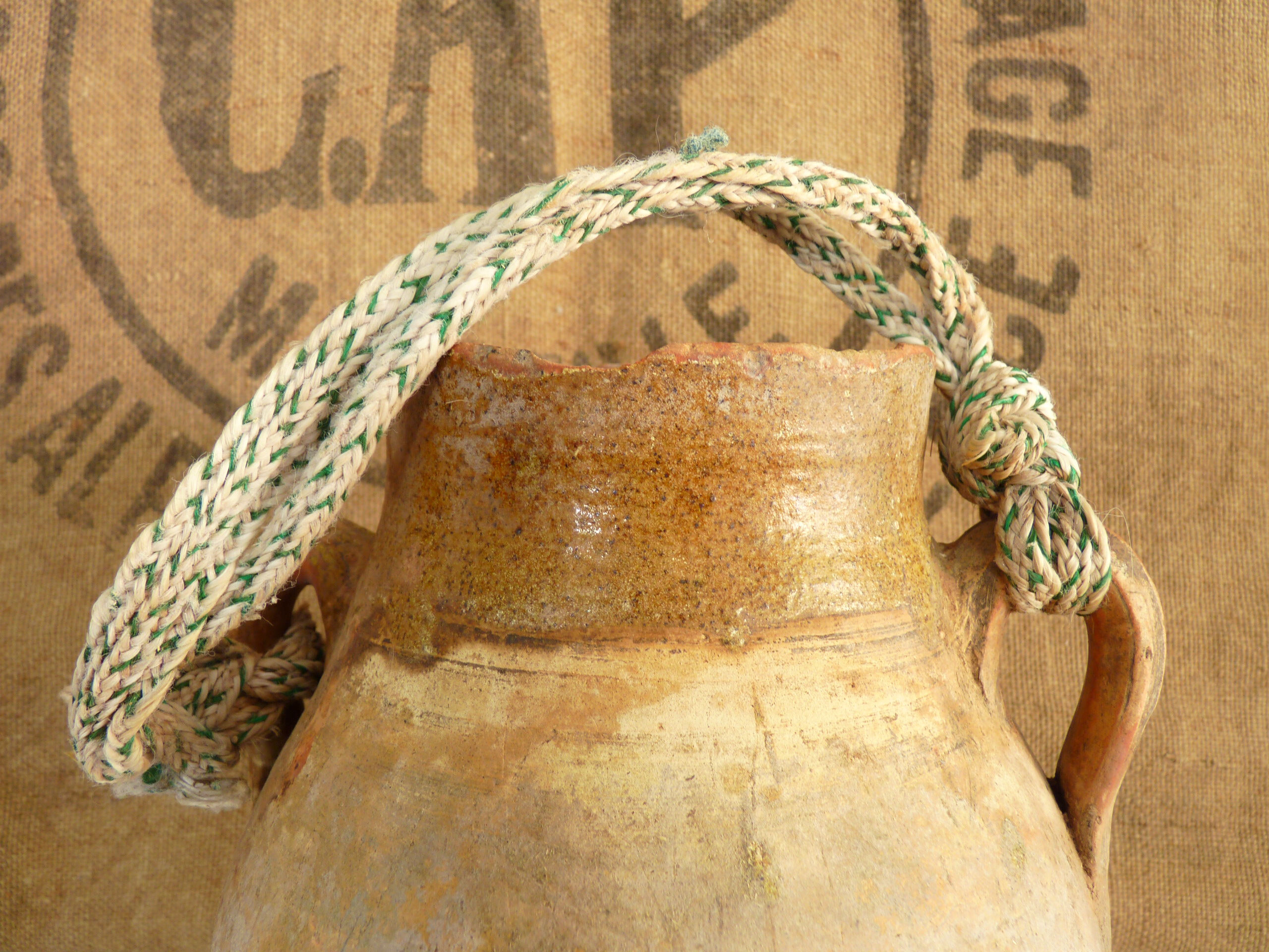 Terracotta pottery, pot for transporting milk, North Africa