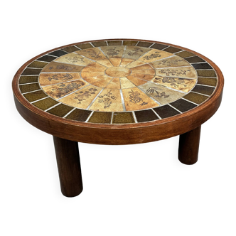 Raymonde leduc herbarium coffee table vallauris 1960