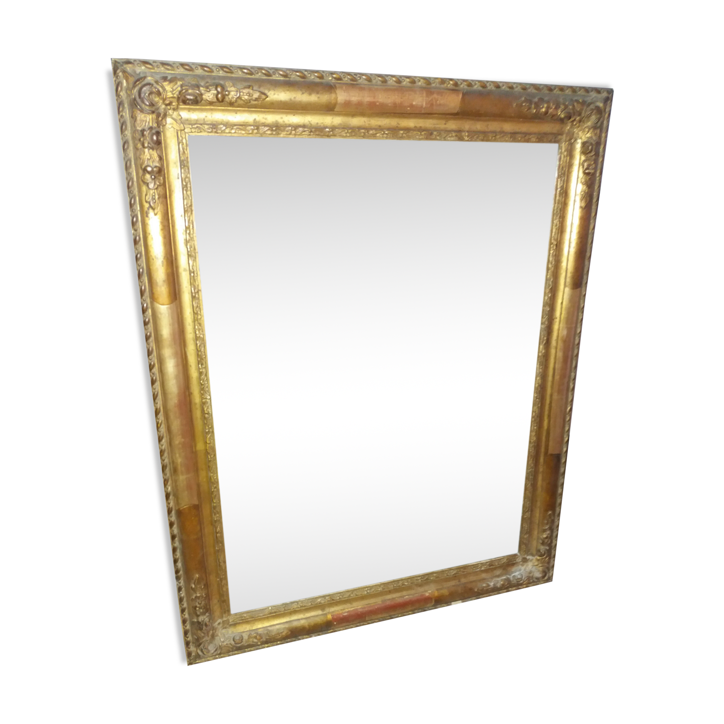 Miroir en bois et stuc 1850 - 45,5x58cm