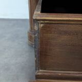 English mahogany secretary chest of drawers