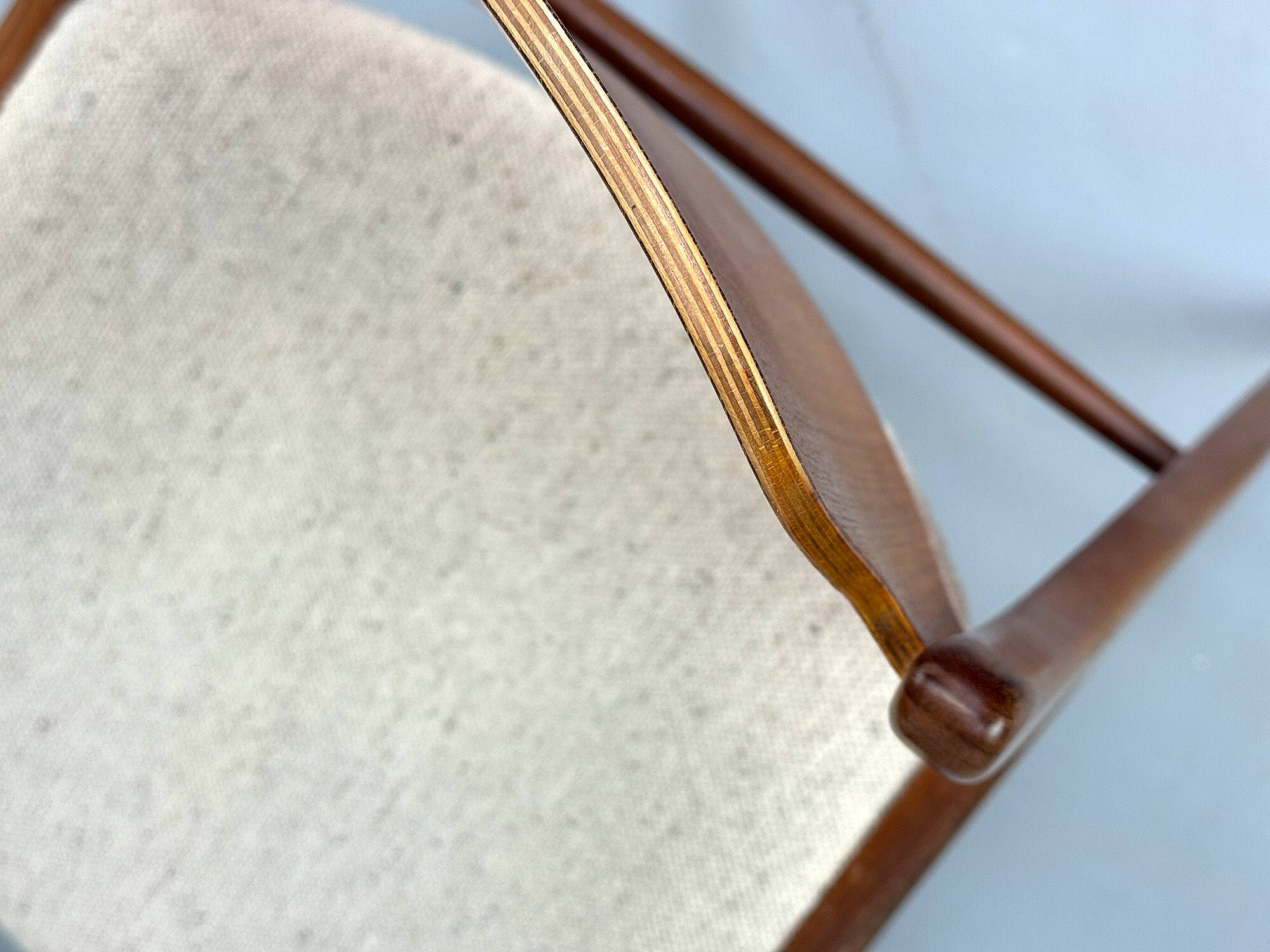 Teak Dining Chairs by Hartmut Lohmeyer for Wilkhahn, 1960s, Set of 6