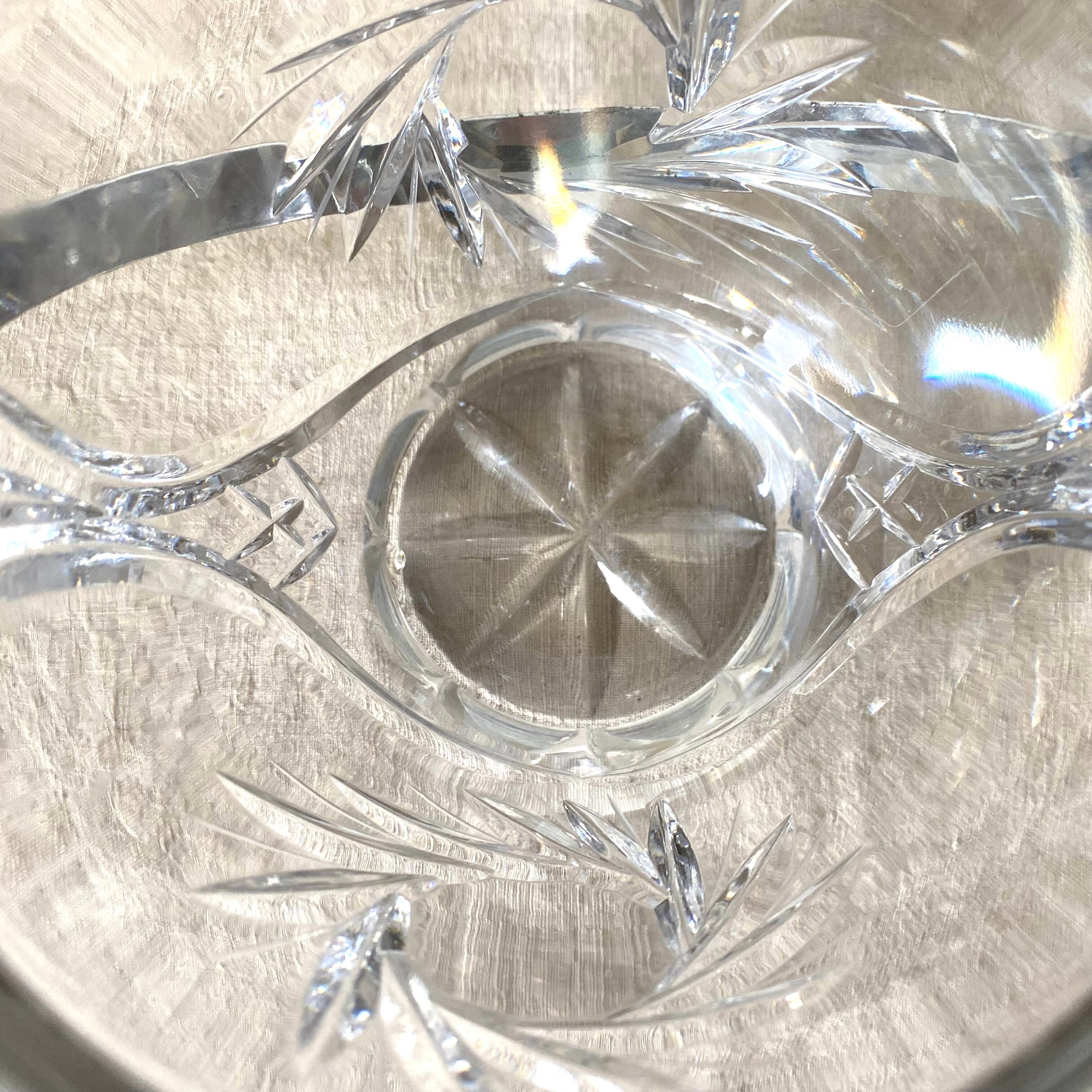 Chiseled crystal ice bucket