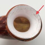 Daniel baroy blown glass vase, signed